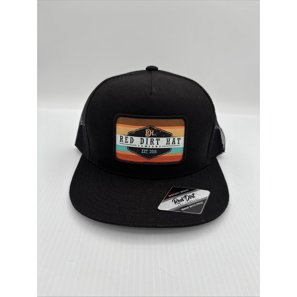 Red Dirt Hat Company Army Sunset Black Cap Trucker Snapback RDHC164